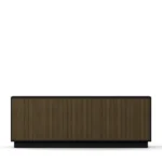 Line Burned Walnut skänk 4 dörrar ben eller sockel