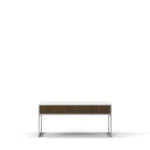 Line Burned Walnut soffbord 100×100 cm