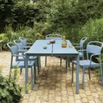 Linear Steel matbord 140×75 cm