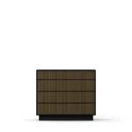 Line Burned Walnut byrå 3+3 lådor ben eller sockel