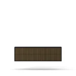 Line Burned Walnut byrå 6 lådor vägghängd