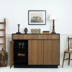 Line Burned Walnut TV Lift 55″