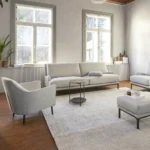 Plateau Ø42 sidobord marmor