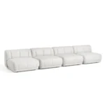 Quilton soffa utan armstöd