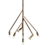 Kvist taklampa rå koppar