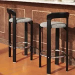 Rey barstol med klädd sits