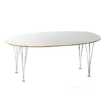 Superellips matbord delad skiva