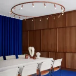 Star taklampa rund svart