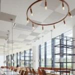 Star taklampa rund svart