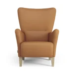 Stepp fåtölj läder