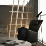 Stepp fåtölj läder