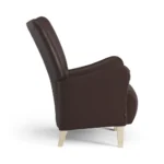 Stepp fåtölj läder