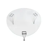 Trisuperellips soffbord med glasskiva