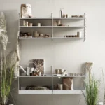 String Metallhyllplan låg kant 58×30