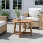 Victor Teak sidobord Ø75 cm